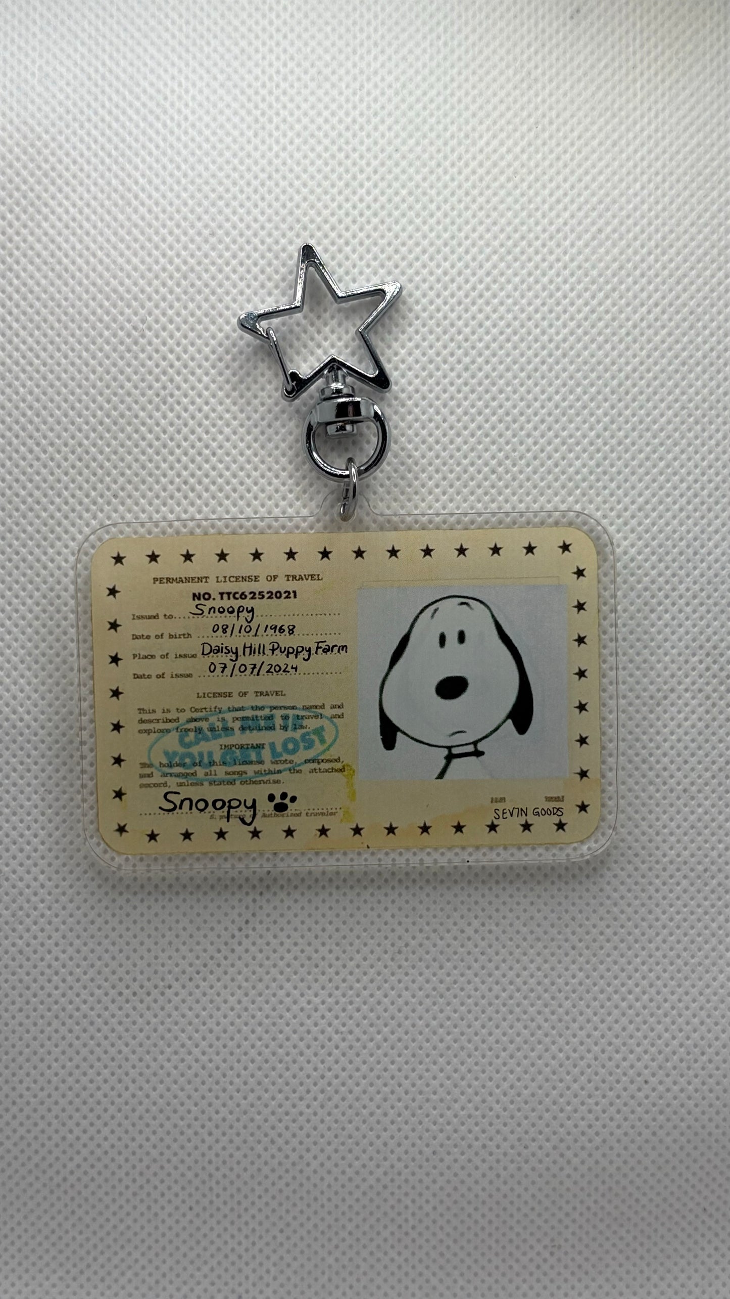 Poopy ID Keychain